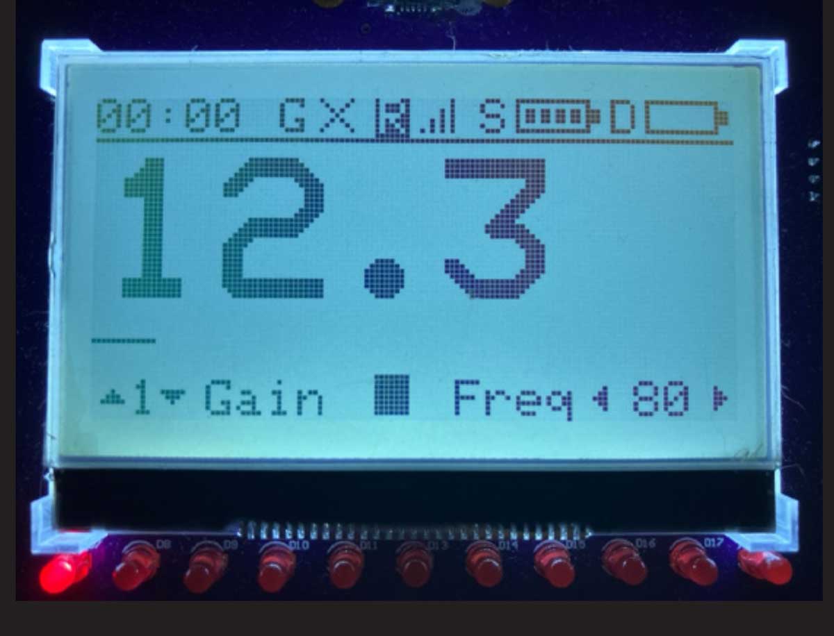 averaging mode screen
